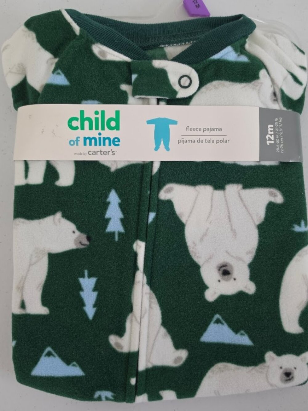 NWT-Carters Child of Mine Pajama. Size 12M.